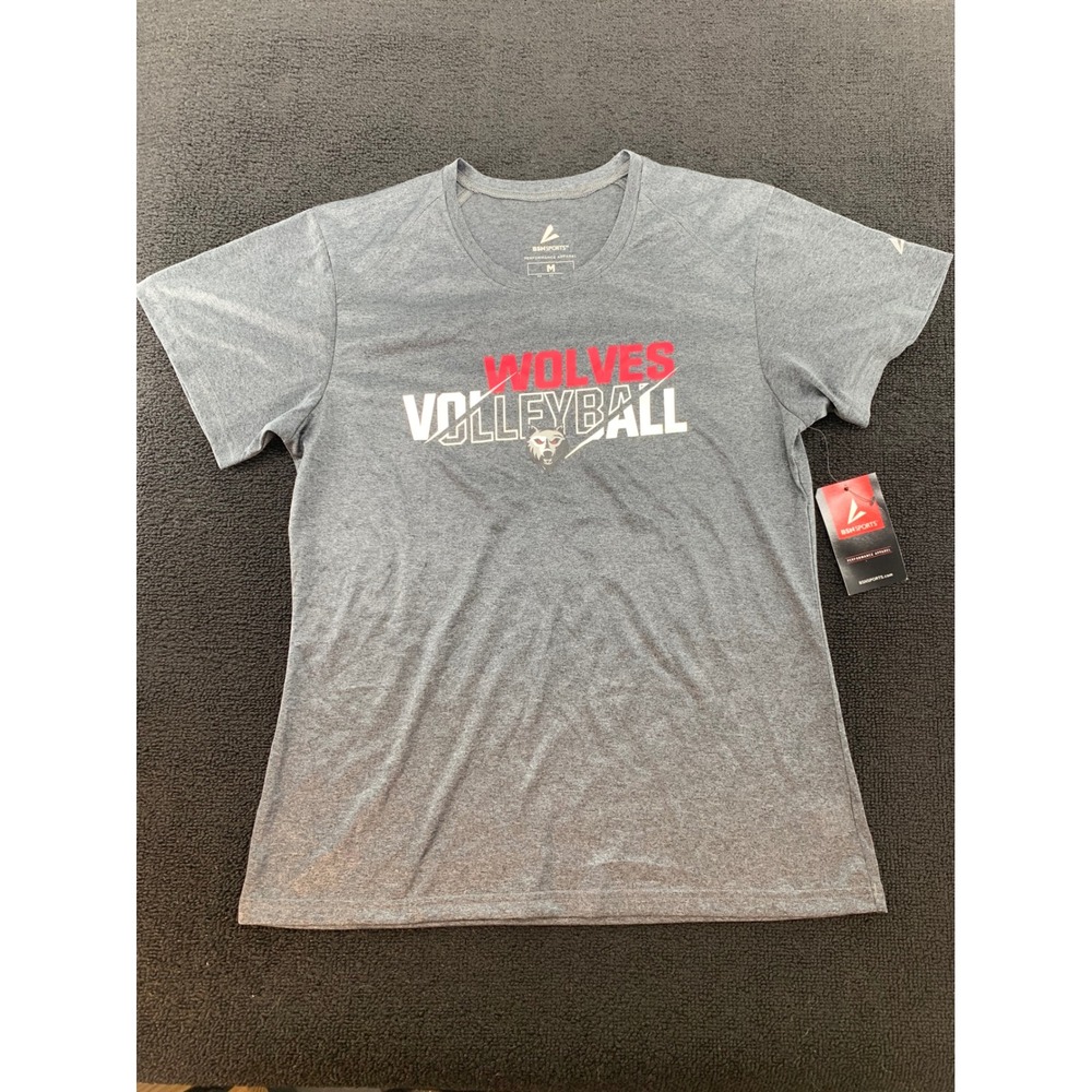 BSN Sports Women's‎ Grey Volleyball Performance T-Shirt Medium